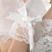 Guanti da sposa Chiesa Bianco Taffeta Spessore Pieno finger Fiocco - Pagina 2