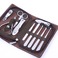 Cerniera borsa 9 pezzi Festival Top acciaio inossidabile PU cuoio caso Nail Clippers - Pagina 3