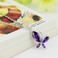 Moda viola diamante intarsiato insetto argento collana & - Pagina 1