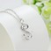Donne moda pavone collana & pendente argento intarsiate del diamante - Pagina 3