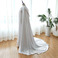 Mantello da sposa scialle con cappuccio in raso lungo colore scialle - Pagina 3