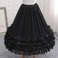 Sottogonna in chiffon sposa nero, crinolina lunga da, cosplay prom dress chiffon underskirt, gonna gonfia, Lolita midi skirt - Pagina 5