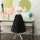 Sottoveste in organza nera,  sottoveste cosplay party dress, sottoveste Lolita, gonna ballet tutu, sottogonna lunga, Lunghezza 80 cm - Pagina 4