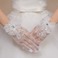 Guanti da sposa Pieno finger Lusso Bianco Perline Decorazione Breve - Pagina 2