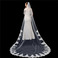 Velo da sposa bianco avorio puro velo da sposa di fascia alta in pizzo applique lungo 3 metri accessori da sposa velo - Pagina 1