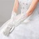 Guanti da sposa Spessore Rosso Pieno finger Inverno Chiesa Applique - Pagina 3