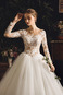 Abito da sposa Chiesa Vintage A-Line Quanto Tulle Naturale - Pagina 5