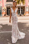 Abito da sposa Pizzo Naturale Senza Maniche Schiena Nuda Petite abbondante - Pagina 1
