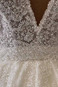 Abito da sposa Formale Applique Chiesa Scollo a v V Tulle Naturale - Pagina 4