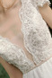 Abito da sposa Profondo V-scollo V-Scollo Perline Lungo Lace Coperta - Pagina 6