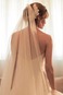 Abito da sposa Senza Maniche unbacked Gonna lunga Organza Con Velo - Pagina 2