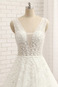 Abito da sposa Senza Maniche all'aperto A-Line Scollo a v V Naturale - Pagina 4