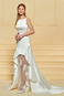 Abito da sposa Super Satin Senza Maniche Naturale Asimmetrico Bateau - Pagina 2