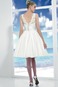 Abito da sposa Farfalla Ornamento trendiness decorato Raso Puffy Bianco - Pagina 2