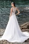 Abito da sposa Spiaggia Naturale Tulle A-Line Lungo decorato - Pagina 2