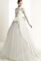 Abito da sposa Lungo Illusione maniche Chiesa Naturale Formale Fiocco - Pagina 1