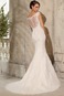 Abito da sposa indietro trasparente Maniche Corte trendiness A-Line - Pagina 4