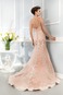 Abito da sposa Naturale Senza schienale Lungo Pizzo All Aperto Senza Maniche - Pagina 2
