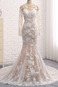 Abito da sposa Estate Spiaggia Pizzo francese Eleganti Bateau Treno della corte - Pagina 1