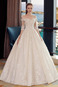 Abito da sposa Applique Pudica A-Line Spiaggia Pizzo francese Naturale - Pagina 4