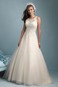 Abito da sposa T luce Pizzo francese Naturale Ball Gown Applique Alta Coperta - Pagina 1