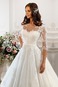 Abito da sposa Quanto Ball Gown Maniche a 3/4 Alta Coperta Bateau - Pagina 2