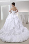Abito da sposa A-Line Lungo Triangolo Invertito Allacciato Applique - Pagina 2