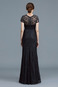 Abito mamma sposa Maniche Corte Pizzo Overlay Pudica A Terra T-Shirt - Pagina 2