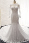 Abito da sposa Inverno Treno reale Lace Coperta T luce Maniche Lunghe - Pagina 1