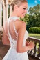 Abito da sposa Pizzo Shiena Sheer Con Velo Chiesa Naturale Lungo - Pagina 2