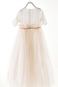 Abito cerimonia bambina Multi Strati completo Tulle Primavera Festoni T-Shirt - Pagina 8