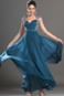 Abito da ballo A Terra Chiffon Coperta Chiffon Blu oceano Naturale - Pagina 3