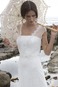 Abito da sposa Raso A-Line Estate Spiaggia Applique Mezza Coperta - Pagina 3