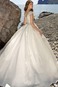 Abito da sposa Ball Gown Chiesa inobtrusive V-Scollo Applique Allacciato - Pagina 2