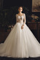 Abito da sposa Chiesa Vintage A-Line Quanto Tulle Naturale - Pagina 1