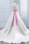 Abito da sposa Super Satin A-Line Chiesa Naturale Bow accentati Non Specificato - Pagina 2