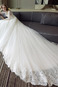 Abito da sposa Pizzo Coda lunga Caduta Lusso A-Line in pizzo - Pagina 3