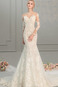 Abito da sposa Raso Petit Bateau Bottone Caduta abbondante Shiena Sheer - Pagina 1