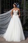 Abito da sposa a linea Applique Con Velo Gonna lunga Super collo Sweetheart - Pagina 1