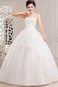 Abito da sposa Primavera Chiesa Basque Vita senza spalline Lungo Ball Gown - Pagina 2