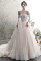 Abito da sposa Inverno Maniche Corte Cappellini Tulle A-Line Cattedrale di treno - Pagina 1