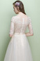 Abito da sposa Pizzo Overlay A-Line completo Cerniera Estate Tulle - Pagina 4