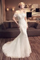 Abito da sposa T-Shirt Fuori dalla spalla Lace Coperta A Terra Allacciato - Pagina 1