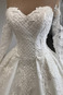 Abito da sposa Pizzo Naturale Shiena Sheer Lace Coperta Quanto a linea - Pagina 4