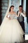 Abito da sposa Gonna lunga Naturale Ball Gown Tulle Illusione maniche - Pagina 1