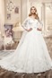 Abito da sposa Applique Mezza Coperta Ball Gown Maniche Lunghe Primavera - Pagina 1