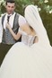 Abito da sposa Gonna lunga Naturale Ball Gown Tulle Illusione maniche - Pagina 2