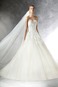 Abito da sposa senza spalline A-Line Applique Chiesa Lungo Senza Maniche - Pagina 1