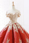 Abito da ballo Formale A-Line XL Applique Stellato Collare di spalla Carta - Pagina 5