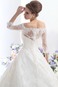 Abito da sposa Primavera Quanto Maniche a 3/4 Ball Gown Lungo Collare di spalla Carta - Pagina 4